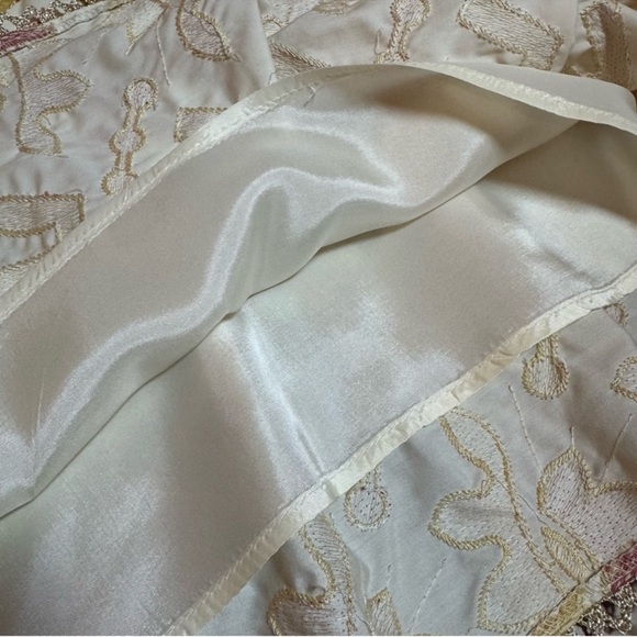 Cynthia Steffe Cream and Orange A-Line Skirt - Picture 7 of 9